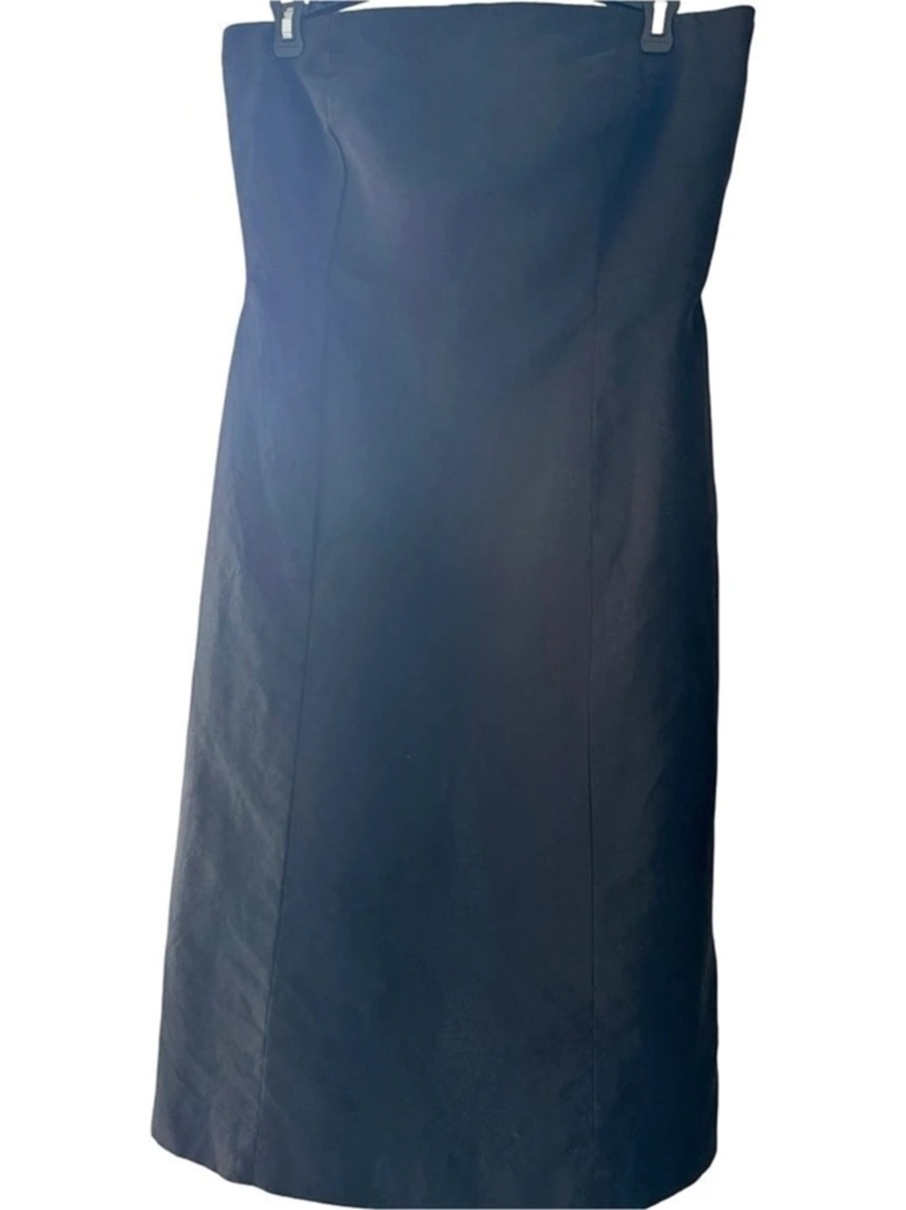 Ann Taylor Black Strapless Midi Dress Size 8P